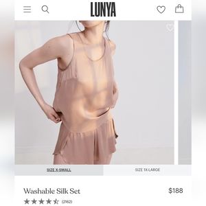 Lunya silk pajama set
